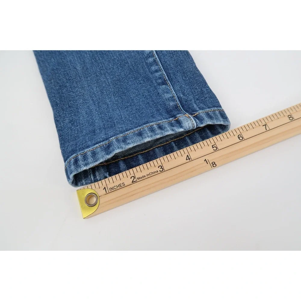 Buck Mason Jeans Mens 29x34 Button Fly Maverick Slim Double Dipped Denim Stretch
